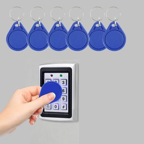 10-Pack RFID Keychain 13.56MHz Access Control Card IC Card Suitable for Access Control System Keychain Card Token Tag - Image 3