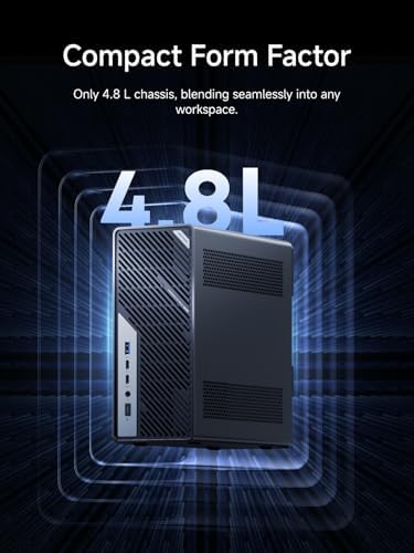 MINISFORUM MS-02 Ultra Workstation Core Ultra 5 235HX Barebone Mini PC Without Storage/OS, HDMI|USB4|2xUSB4 V2 Output, 4X DDR5 SO-DIMM Slot, 2X SSD Slot, 1x10G RJ45, 1x2.5G RJ45 Port, WiFi7/BT5.4 PC - Image 6