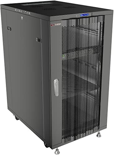 Sysracks 22U Network Rack Cabinet, 32" Deep, Mesh Door, 19-Inch by SYSRACKS