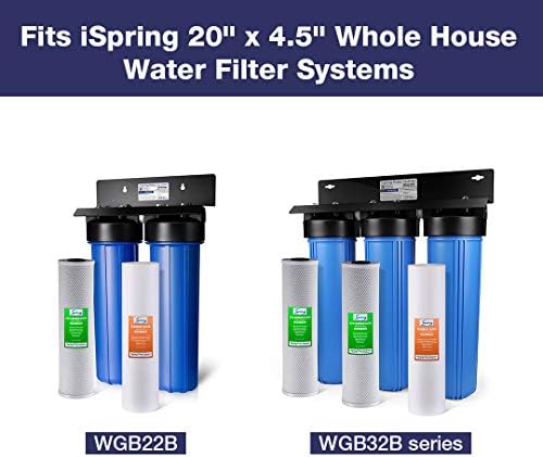 iSpring 5-Micron 20" x 4.5" Whole House Water Filter Sediment Removal - Image 4