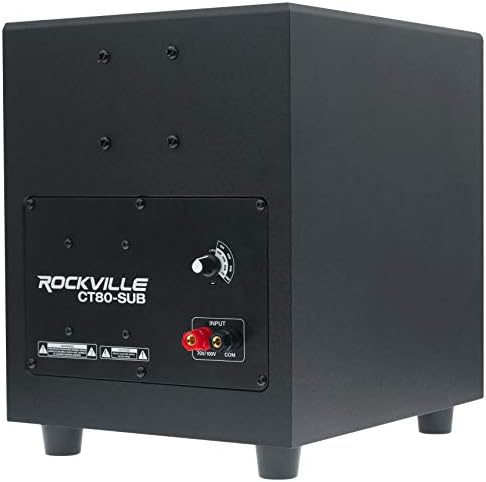 Rockville RCS80-1 70V Commercial Audio System with 4 Speakers and Sub - Image 4