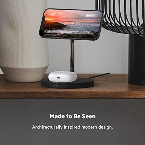 Belkin MagSafe 2 in 1 Wireless Charging Stand, Fast Charger (Renewed) - Image 6