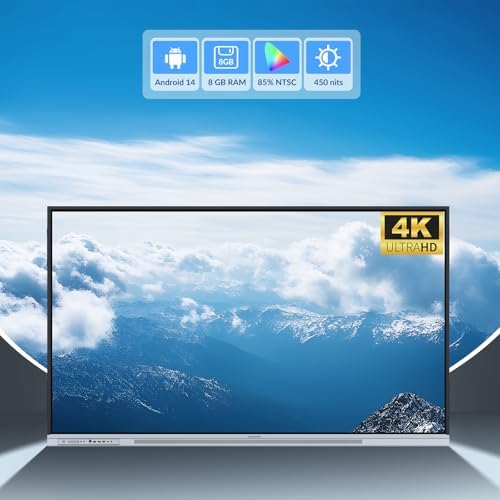 65 Inch 4K Smart Board, Google EDLA-Certified Interactive Whiteboard - Image 6