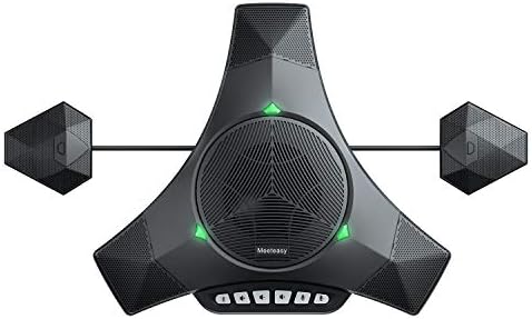MVOICE8010EX-B Conference Speaker Microphone, 360° &16ft Voice Pickup Range/Noise Reduction/Echo Cancellation/USB Bluetooth Speakerphone w/2 Expandable Mic for 12 People Big Meeting Room - Image 2