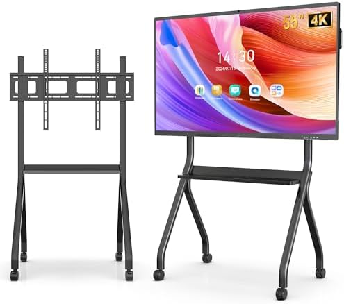 55 Inch Interactive Whiteboard, 4K Smart Board, Touchscreen Built in Ultra High Definition Camera Open App Ecosystem, Presentation Electronic Smart Board for Classroom Home Office (With Stand) by YIXZSWD%7COne-StopCommercialVisualSupplierDigitalKiosksLEDScreensSmartWhiteboardsMenuOutdoorWaterproofDisplays