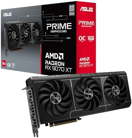 ASUS Prime Radeon RX 9070 XT 16GB GDDR6 OC Edition Gaming Graphics Card by Unknown
