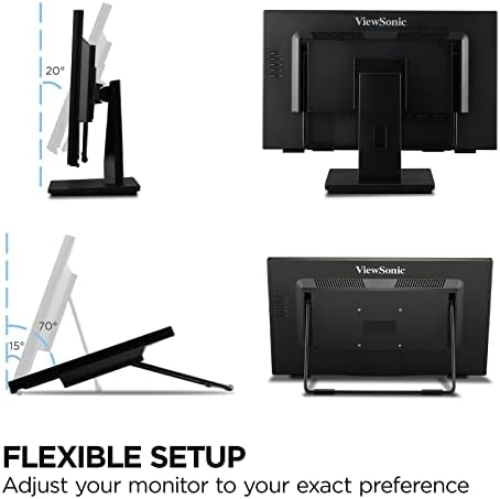 ViewSonic TD2465 24 Inch 1080p Touch Screen Monitor, 10-Point, HDMI DP - Image 4