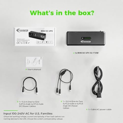 CHINTE Mini UPS Battery Backup, Uninterrupted Power Supply - Image 6