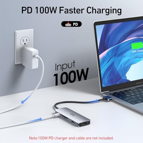 Selore Laptop Docking Station, Dual Monitor USB C Hub for MacBook - Image 5