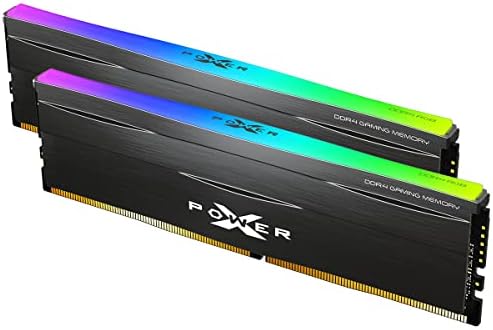 Silicon Power Gaming DDR4 16GB Kit (2 x 8GB) Zenith RGB RAM Gaming 3600MHz (PC4 28800) C18 Desktop Memory Module Ram with Heatsink Black (SP016GXLZU360BDD) by SPSiliconPower