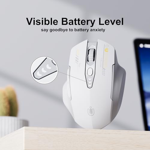 Uineer Bluetooth Mouse, Tri-Mode Wireless, Rechargeable, 3-Device Switch - Image 3