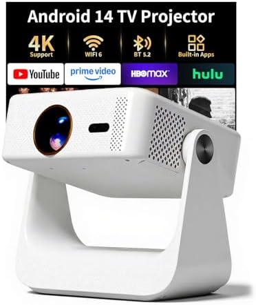 Projector with WiFi and Bluetooth，Home Theater Movie Room Video Projector by Mokzul