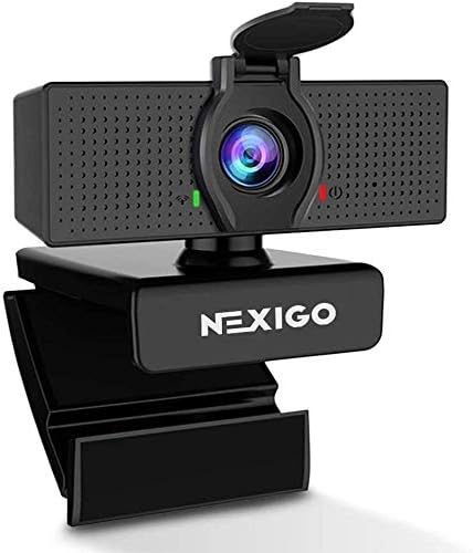 NexiGo N60 1080P Web Camera, HD Webcam with Microphone & Privacy Cover, USB Computer Camera, 110-degree Wide Angle, Plug and Play, for Zoom/Skype/Teams/OBS, Conferencing and Video Calling (Renewed) by Amazon+Renewed