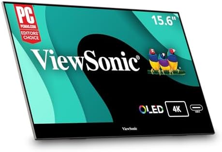 ViewSonic VX1655-4K-OLED 16 Inch 4K UHD OLED Portable Monitor for Laptop by ViewSonicCorporation