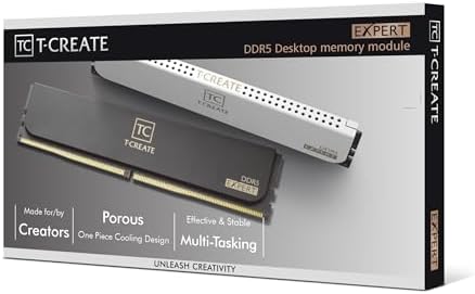 TEAMGROUP T-Create Expert Overclocking 10L CL42 DDR5 128GB Kit (2 x 64GB) 6400MHz (PC5-51200) Intel XMP 3.0 & AMD Expo Compatible Desktop Memory Module Ram White - CTCWD5128G6400HC42CDC01 - Image 7