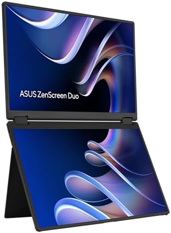 ASUS ZenScreen Duo MB14FCD 14 Inch Foldable Dual-Screen Portable Monitor by Unknown