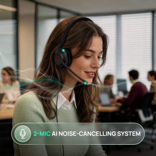 Yealink UH35 2nd Gen Wired Headset, USB-C/A,AI Noise Canceling Mic,HD Audio - Image 2