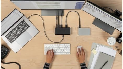 Belkin Thunderbolt 3 Dock Plus with 2.6ft Thunderbolt 3 Cable (Thunderbolt Dock for MacOS and Windows) Dual 4K @60Hz, 40Gbps Transfer speeds, 60W Upstream Charging (Renewed) - Image 6