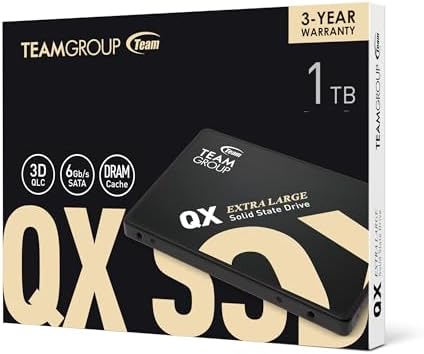 TEAMGROUP QX 1TB 3D NAND QLC 2.5 Inch SATA III Internal Solid State Drive SSD R/W Speed up to 560/500 MB/s 200TBW Laptop & PC Desktop T253X7001T0C101 - Image 5