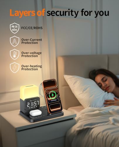6-in-1 Wireless Charging Station,Charger Stand for Apple Devices for Gifts - Image 4