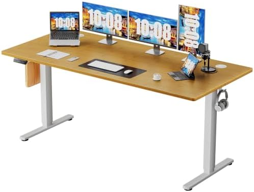 Sweetcrispy Electric Standing Desk, Computer Desk, 63 Inch by Sweetcrispy