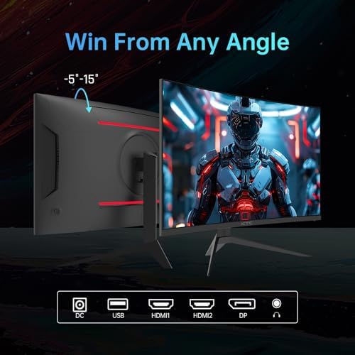 KTC 32 inch 240Hz Curved Gaming Monitor, 1080P Curved Monitor 1ms, H32S17F - Image 5