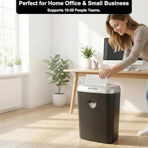 Suntiko 14 Sheet Home Office Cross Cut Paper Shredder Heavy Duty - Image 5