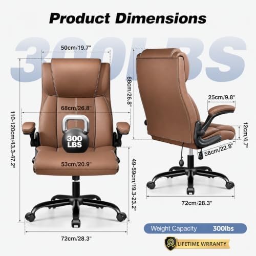 BESTFAIR Ergonomic Office Chair, Comfy High Back Home Desk Computer Chair - Image 3