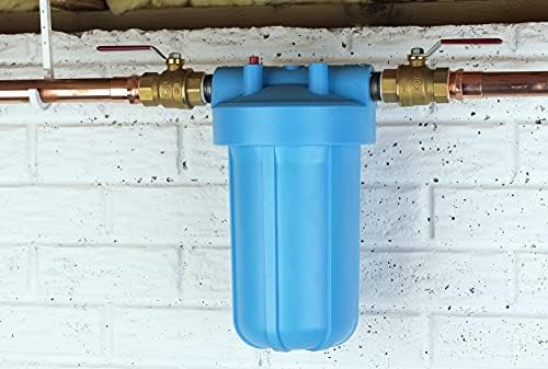 Pentair OMNIFilter BF7 Whole House Water Filtration System, 10" Heavy Duty Big Blue, 1" NPT with Pressure Relief, Reduces Sediment and Rust, Includes RS6 30 Micron Cartridge, Wrench and Bracket - Image 2