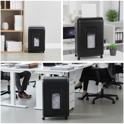 18‑Sheet Micro‑Cut Paper Shredder for Home Office – P‑4 Security, 30‑Min Continuous Run, 7‑Gallon Bin, Portable on 360° Casters, Anti‑Jam, Quiet Micro‑Cut Document Shredder - Image 7