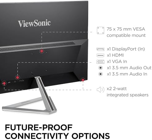 ViewSonic VX2776-SMHD 27 Inch 1080p Computer Monitor, IPS LED Display - Image 4