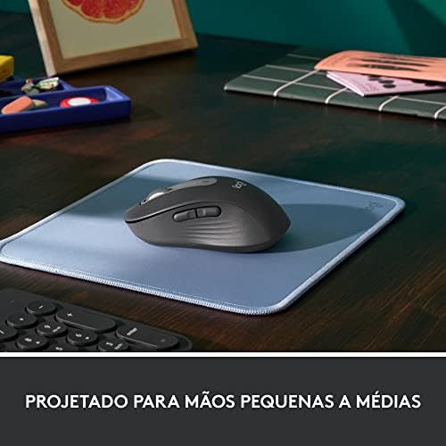Logitech Signature M650 Wireless Mouse - for Small to Medium Sized Hands, 2-Year Battery, Silent Clicks, Customizable Side Buttons, Bluetooth, Multi-Device Compatibility (Graphite) - Image 4