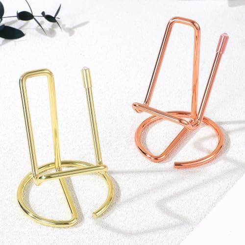 YARNOW 2pcs Metal Phone Stand and Desk Name Plate Holder - Image 7