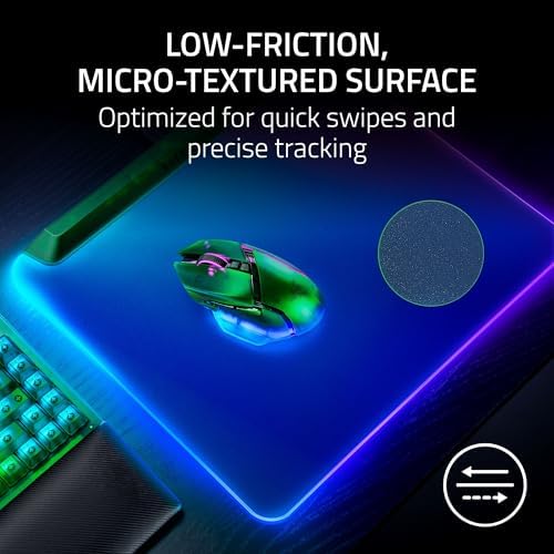 Razer Firefly V2 Pro Fully Illuminated RGB Gaming Mouse Mat, Phantom Green - Image 6