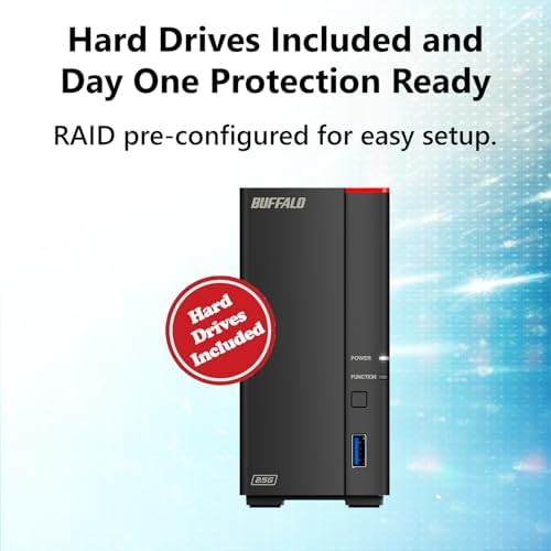 BUFFALO LinkStation 710 8TB 1-Bay NAS Network Attached Storage with HDD Hard Drives Included NAS Storage that Works as Home Cloud or Network Storage Device for Home - Image 5