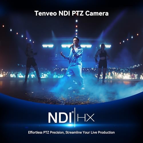 Tenveo 4K 20X NDI PTZ Camera with AI Humanoid & Face Auto-Tracking HDMI/USB3.0/LAN(PoE) (3pcs) and 7’’ LCD Quad-Screen NDI PTZ Joystick Controller and 8 Port PoE Switch Bundle/Kit for Live Production - Image 6