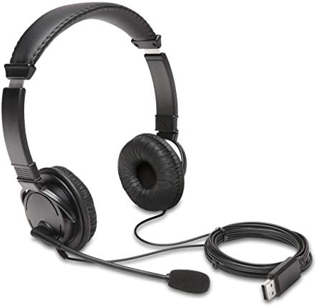 Kensington USB Hi-Fi Headphones with Microphone (K97601WW), Black, Pack of 40 by Unknown