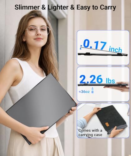 14" Laptop Screen Extender, 2.2lbs Lightweight Portable Monitor for Laptop - Image 4