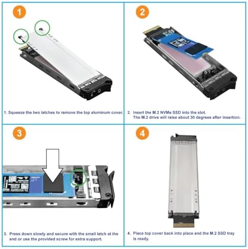 Kingwin Nvme M.2 SSD PCIe 3.0/4.0 Oculink Mobile Rack Enclosure Compatible with 3.5” Drive Bay for High-Speed Data Access Storage Expansion. - Image 7