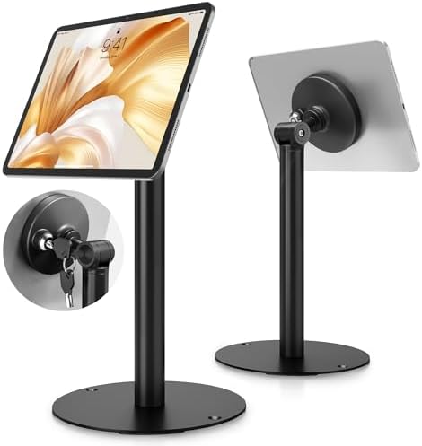 monTEK Anti-Theft Tablet Stand, Frameless Kiosk, Security Lock, 7-15 Inch by monTEK