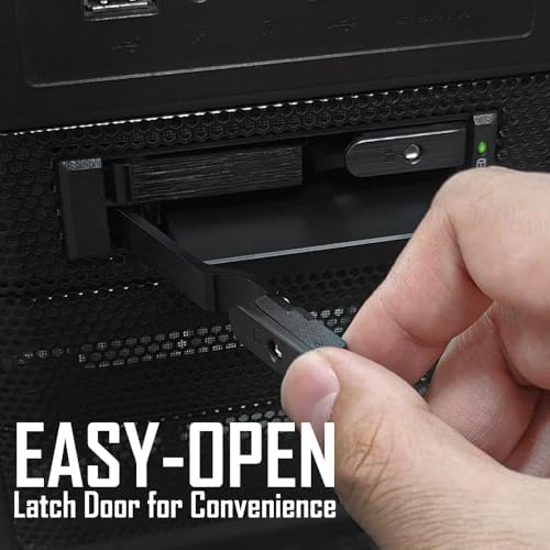 Kingwin Trayless Aluminum Mobile Rack with Keylock for 2 x 2.5 SATA/SAS HDD/SSD – 6Gbps/12Gbps Data Transfer, Tool-Free Installation, Secure Keylock Design - Image 5
