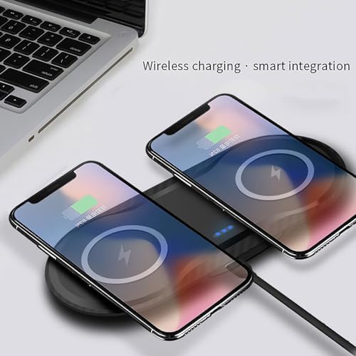 2 Pack Dual 15W Wireless Charger for Multiple Devices, 30W Fast Wireless Charging Pad/Mat for Apple iPhone, for AirPods, for Samsung Phone, for Google Pixel, and All Qi-Enabled Devices (Black-2Pack) - Image 6