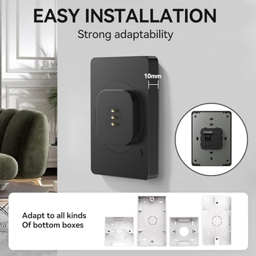 Magnetic Wall Mount with Charging Case A8 for iPad (10th Generation) 10.9-Inch. PoE and DC up to 18W Quick Charge, Strong Magnets, 360 Rotation - Image 3