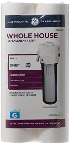 GE FXUSC Whole House Water Filter | Replacement for Water Filtration System | NSF Certified: Reduces Sediment, Rust & Other Impurities from Water | Replace Every 3 Months for Best Results | 2 Filters - Image 2