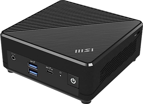 msi Cubi N Ultrasmall PC, Intel Pentium N200, 4GB Memory, 128GB SSD, Dual Display, Windows 11 PRO Entry (ADL-005US), Black by Unknown