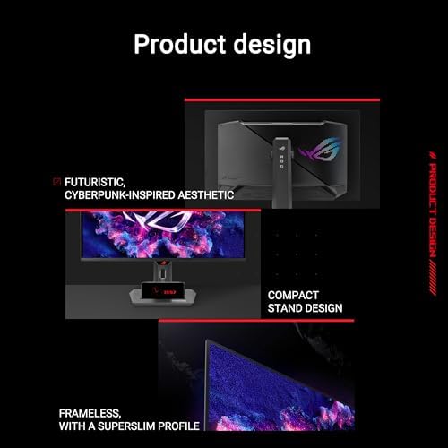 ASUS ROG Strix 26.5” 1440P QD-OLED Gaming Monitor (XG27ACDNG) -QHD (2560x1440), 360Hz, 0.03ms, Custom Heatsink, OLED Care+, G-SYNC Compatible, 99% DCI-P3, DisplayWidget, AI Gaming, 3yr Warranty - Image 6