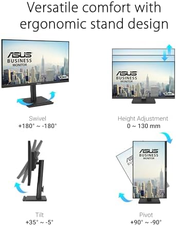 ASUS VA24DQFS 24 Inch 1080P Computer Monitor, USB Docking, TAA Compliant - Image 5