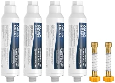 AQUA CREST RV Inline Water Filter, Garden Hose & Camper Water Filter by AQUACREST