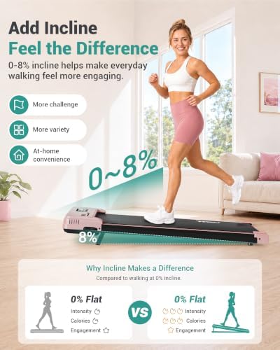 Walking Pad with Vibration Plates - Walking Pad Under Desk with Incline - Image 6