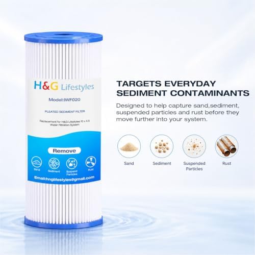H&G Lifestyles 5Micron Water Filter 10 x 4.5 Sediment Filter for Well Water - Image 5